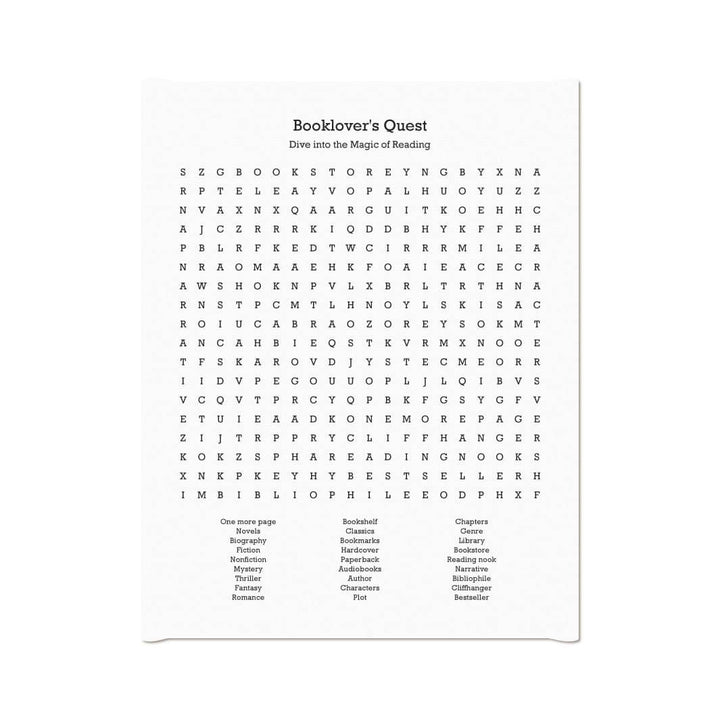 Custom Book Worm Word Search Art Print#color-finish_wrapped-canvas