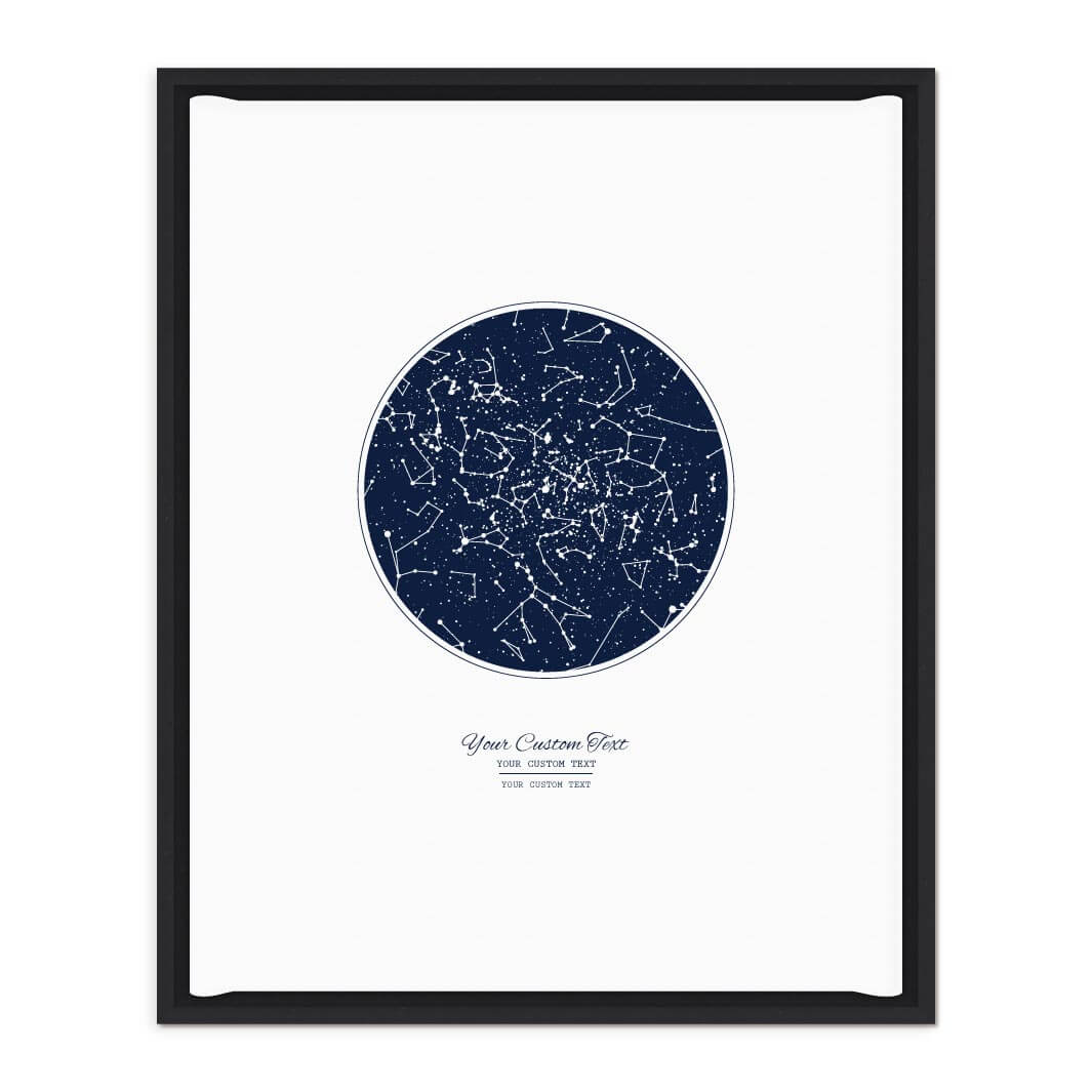 Wedding Guest Book Alternative, Star Map Print Personalized with 1 Night Sky, Black Floater Frame#color-finish_black-floater-frame