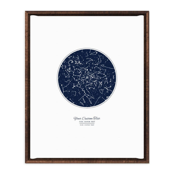 Wedding Guest Book Alternative, Star Map Print Personalized with 1 Night Sky, Espresso Floater Frame#color-finish_espresso-floater-frame
