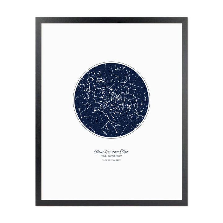 Wedding Guest Book Alternative, Star Map Print Personalized with 1 Night Sky, Black Thin Frame#color-finish_black-thin-frame