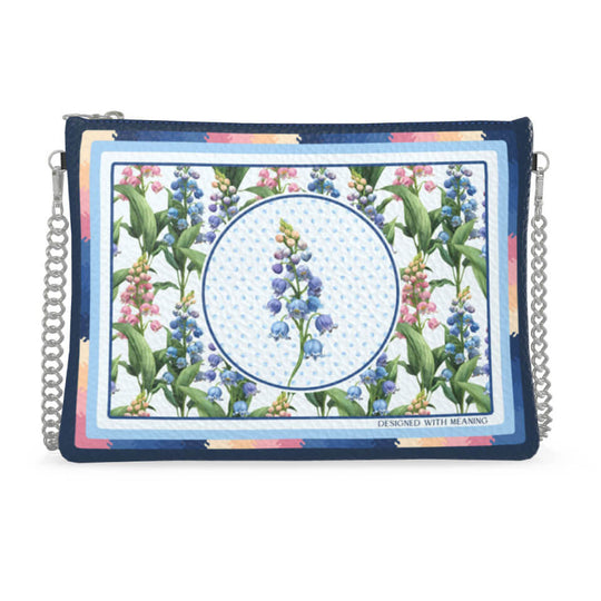 Lily of the Valley Flower Zip Crossbody