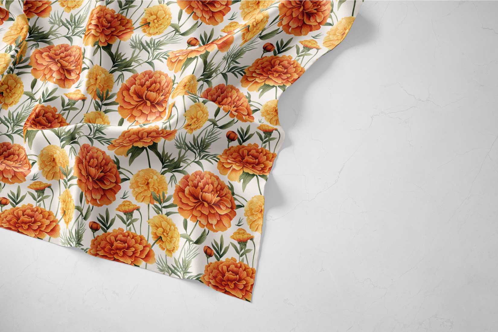 Marigold Flower Pattern Collection, Designed With Meaning