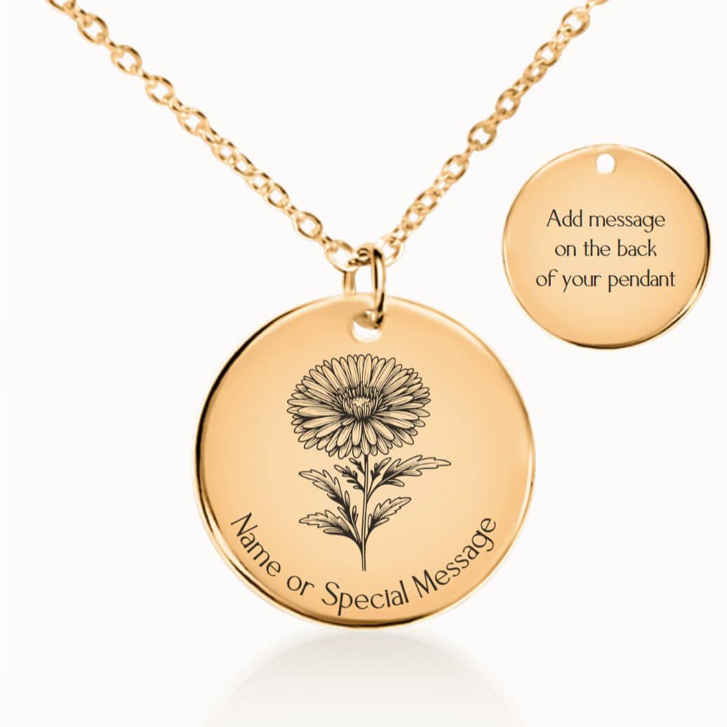 Birth Flower Necklaces