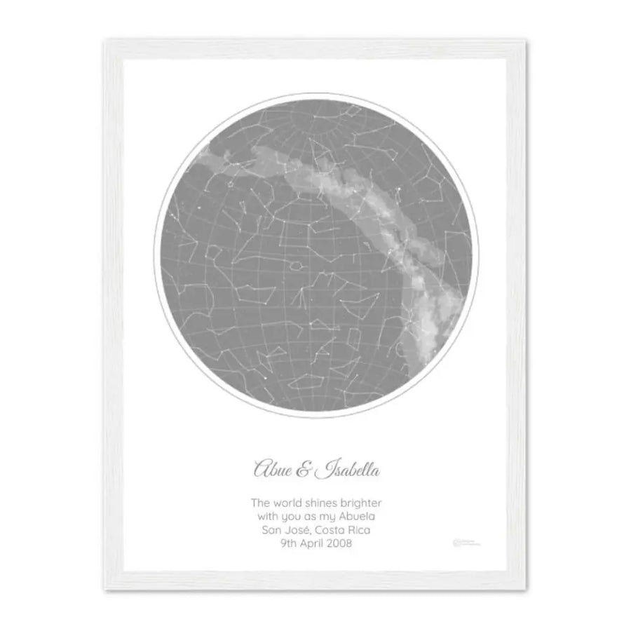 Personalized Gift for Grandma - Choose Star Map, Street Map, or Your Photo