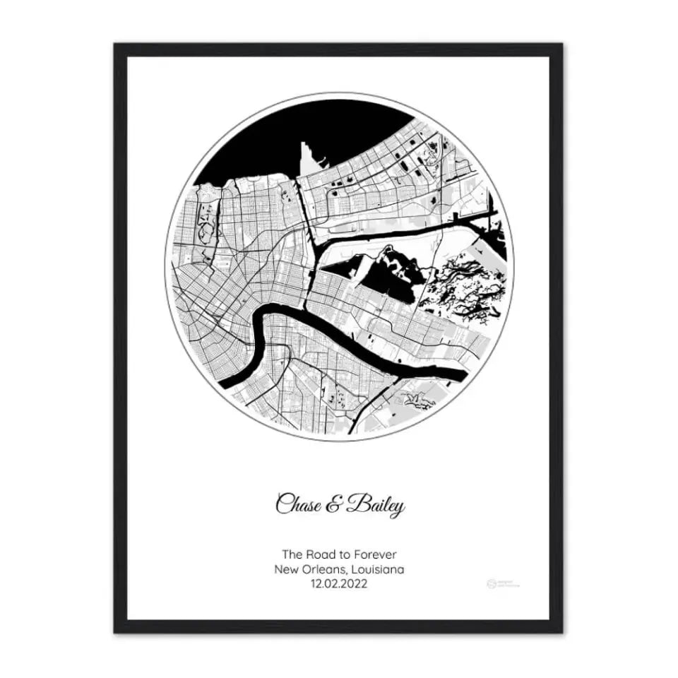 Personalized Gift for Coworker - Choose Star Map, Street Map, or Your Photo