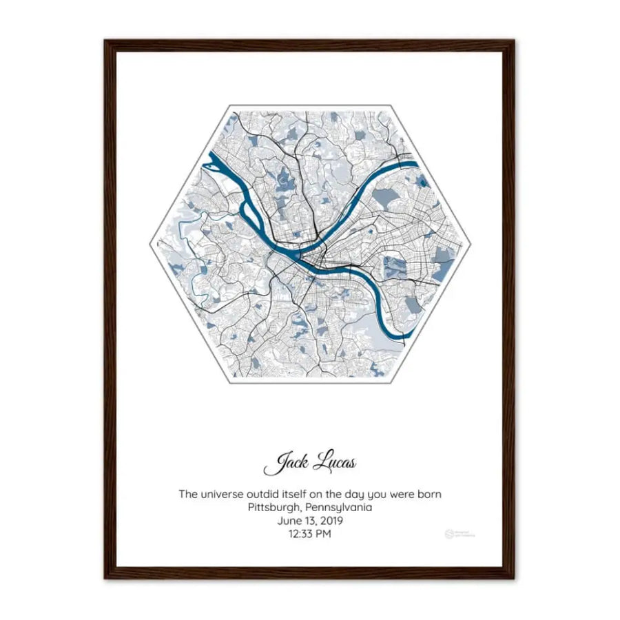 Personalized Gift for Nephew - Choose Star Map, Street Map, or Your Photo