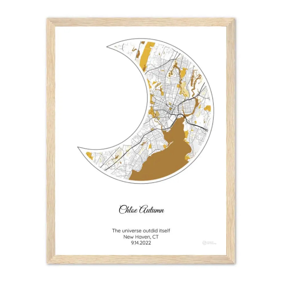 Personalized Gift for Goddaughter - Choose Star Map, Street Map, or Your Photo
