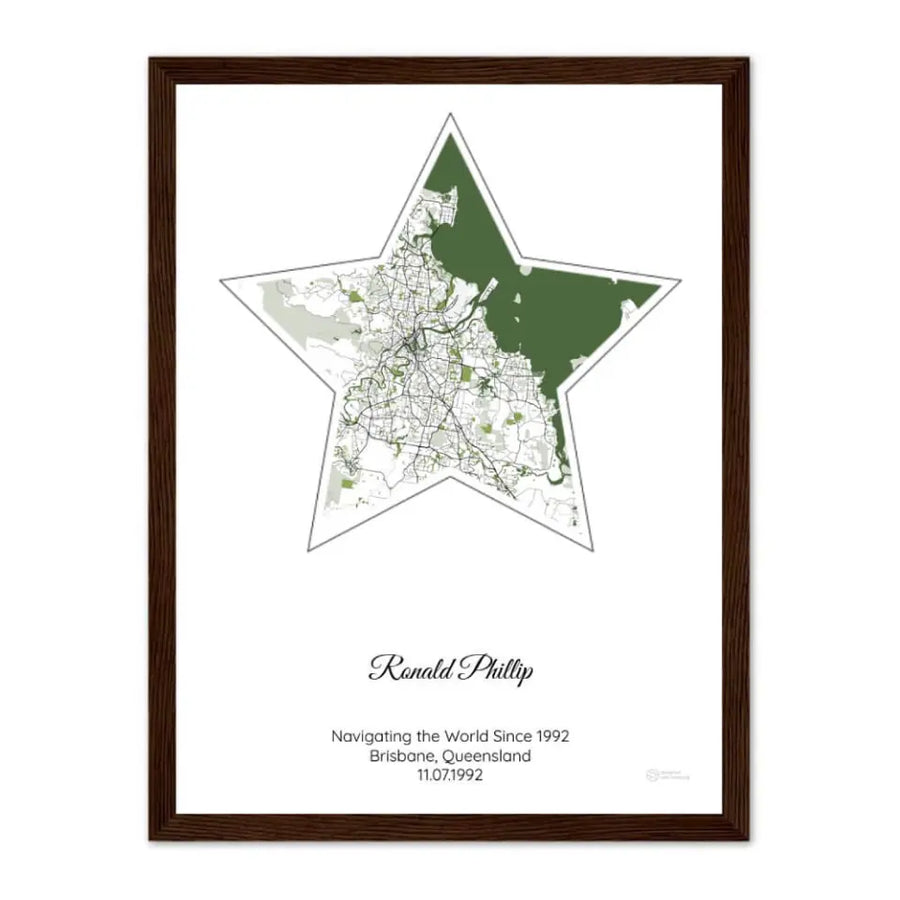 Personalized Gift for Step-Son - Choose Star Map, Street Map, or Your Photo