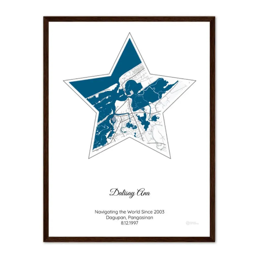 Personalized Gift for Step-Daughter - Choose Star Map, Street Map, or Your Photo